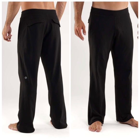 lululemon athletica Other - Lululemon Men's Kung Fu Pants Regular Black Joggers Sweatpants Luon Pull On Sz M